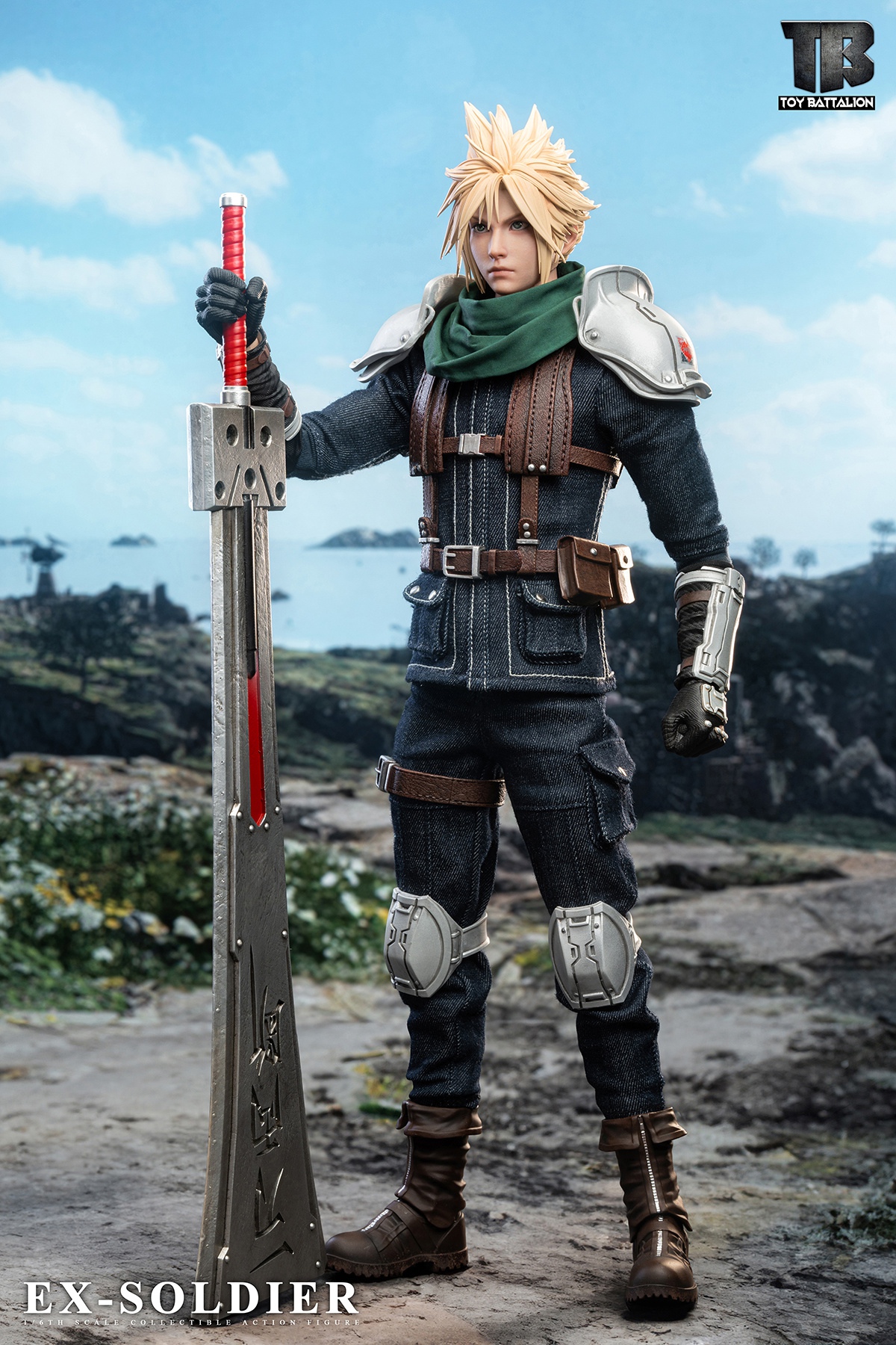 Final Fantasy 1/6 SOLDIER Cloud Strife TB025A TB025B Statue(GK)-TOYS BATTALION 