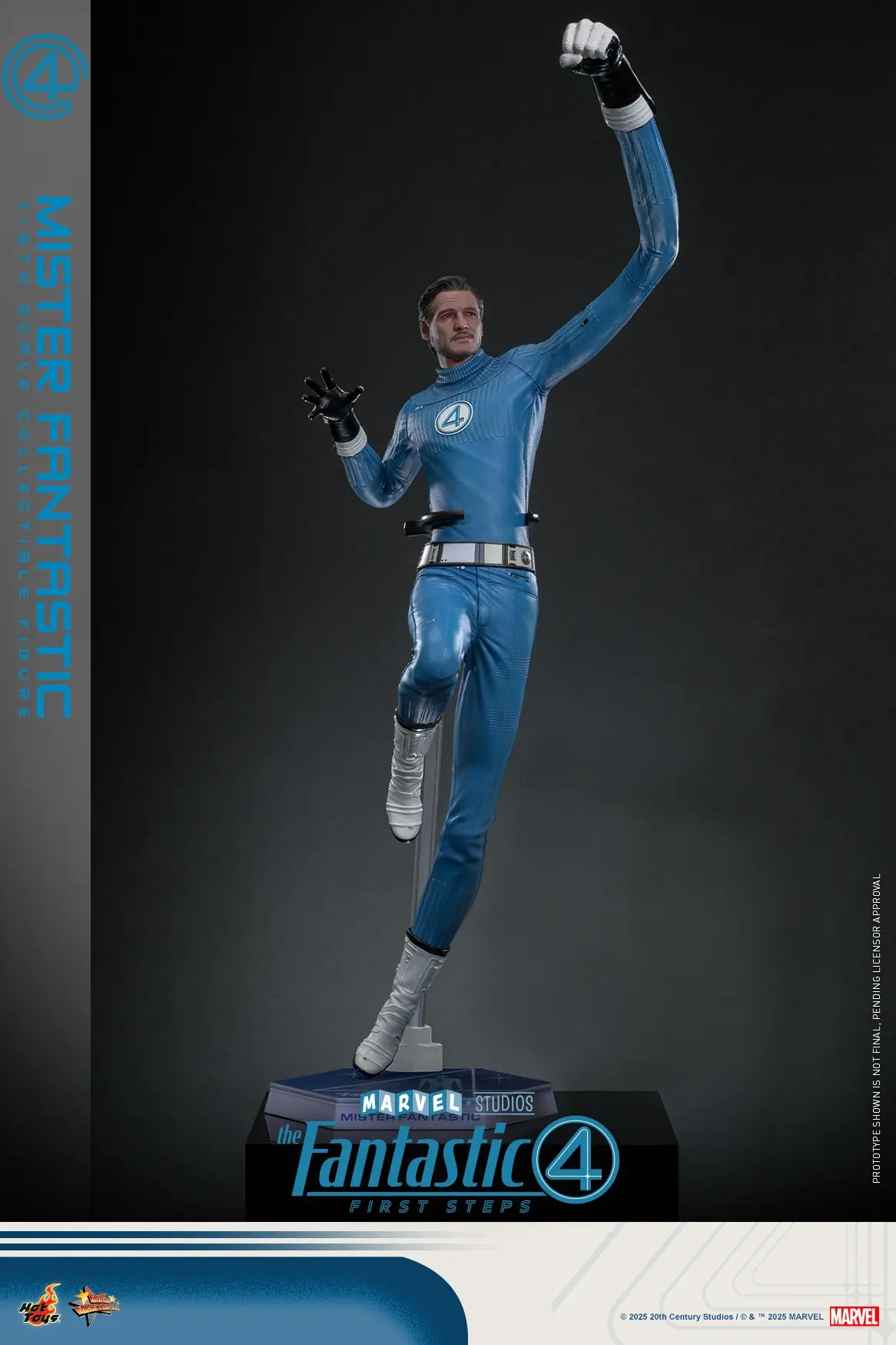 Hottoys - The Fantastic Four: First Steps Mister Fantastic and H.E.R.B.I.E. 1/6th scale Collectible Figure Set MMS821 MMS822 (Licensed) Statue(GK)