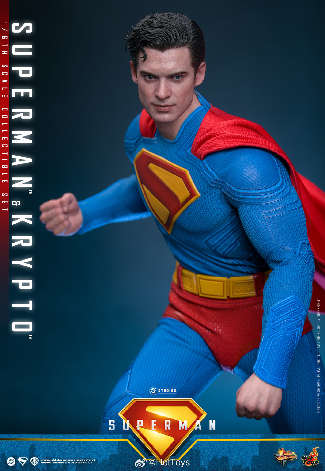 Superman & Krypto 1/6th scale Collectible Set MMS812 (Licensed) Statue(GK)-Hottoys
