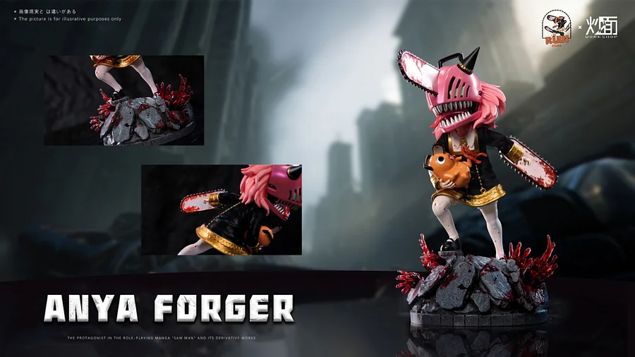 CM Studio & RUIN Studio - Spy x Family Anya cos Chainsaw Man Statue(GK)