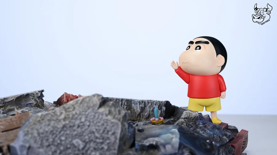 NIUZI Studio - Crayon Shin-chan Robo Dad and Shin-chan Statue(GK)