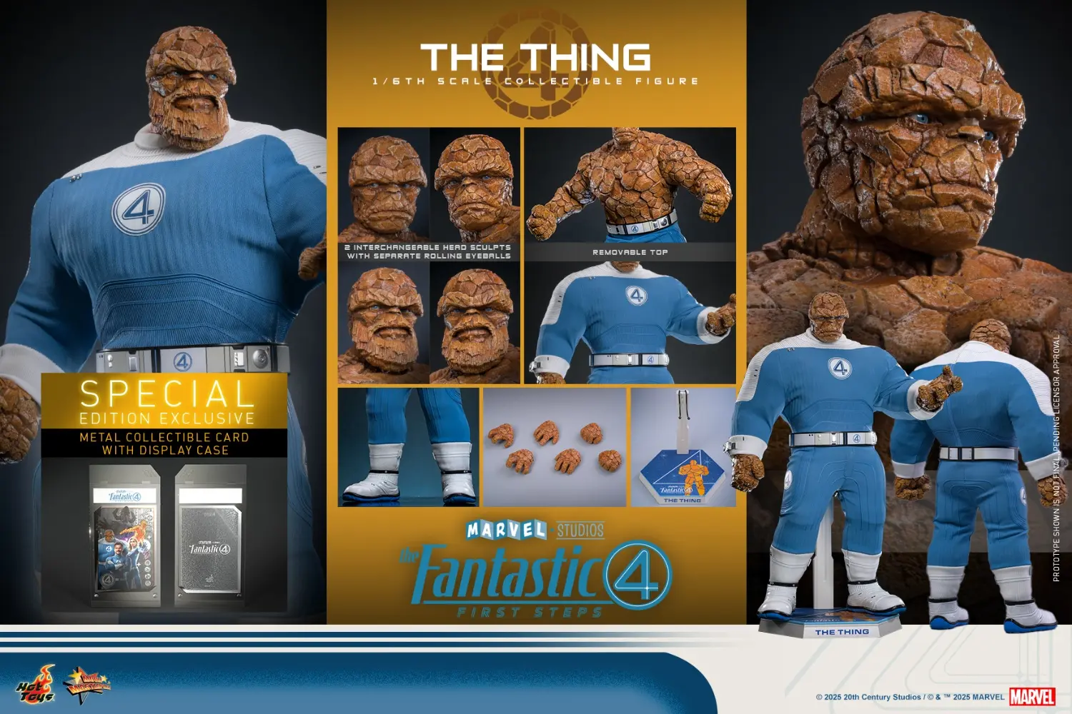 Hottoys - The Fantastic Four: First Steps Galactus Jumbo Sofvi Figure & The Thing SMS001J MMS813 (Licensed)1/6 Statue(GK)