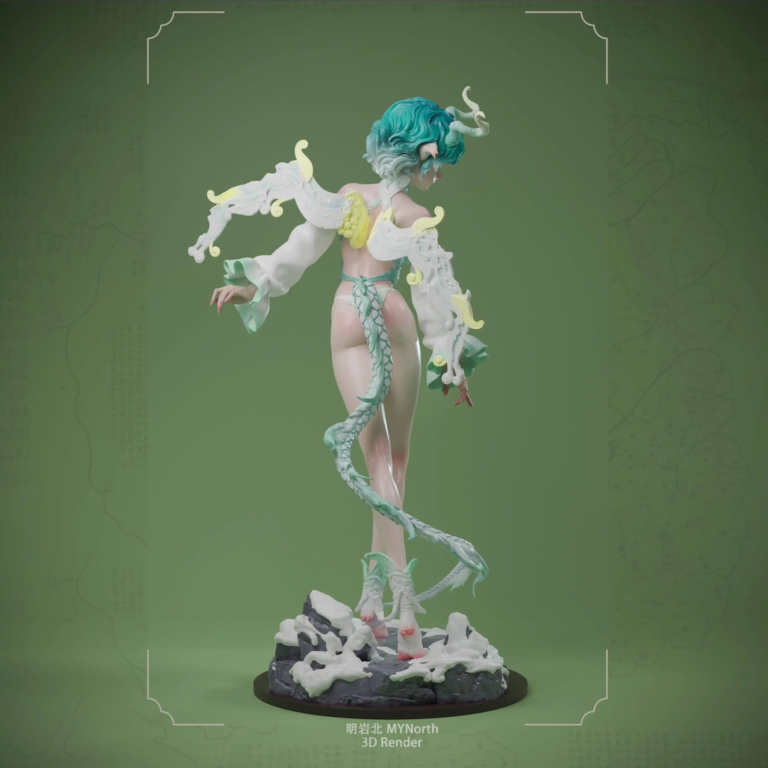 ZN Studio - Original Shanhai Bai Ze White Model Kit Statue(GK)