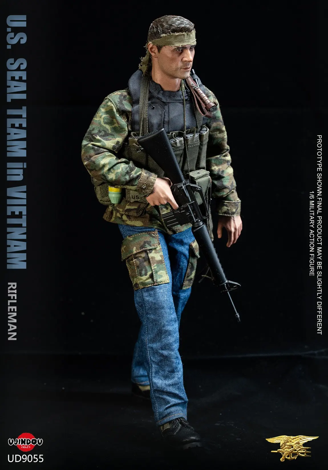 UJINDOU - 1/6 U.S. SEAL TEAM in VIETNAM RIFLEMAN UD9055 (Licensed) Statue(GK) 