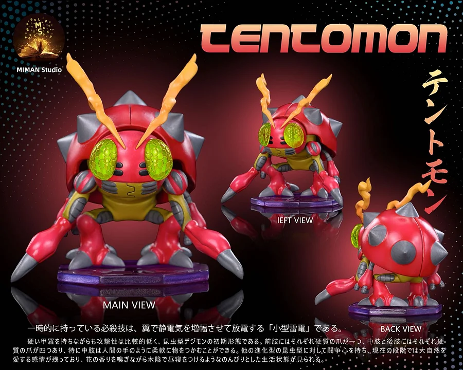 MIMAN Studio - Digimon - Megahouse Scale Izzy Izumi & Tentomon Resin Statue (GK)