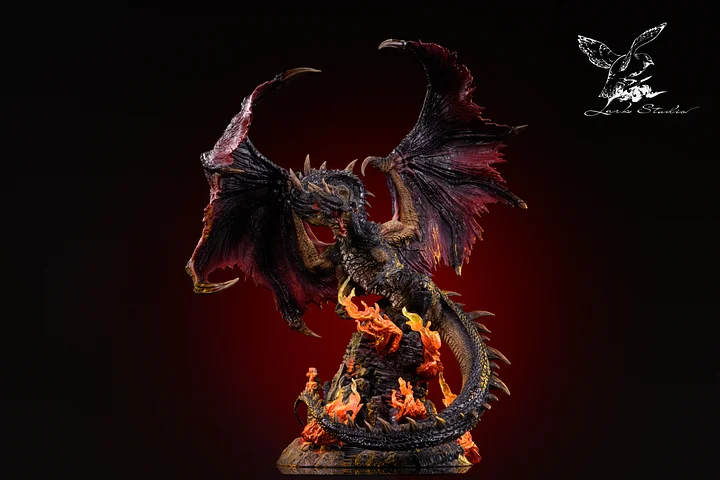 Monster Hunter Black Dragon Fatalis Statue(GK)-Lark Studio