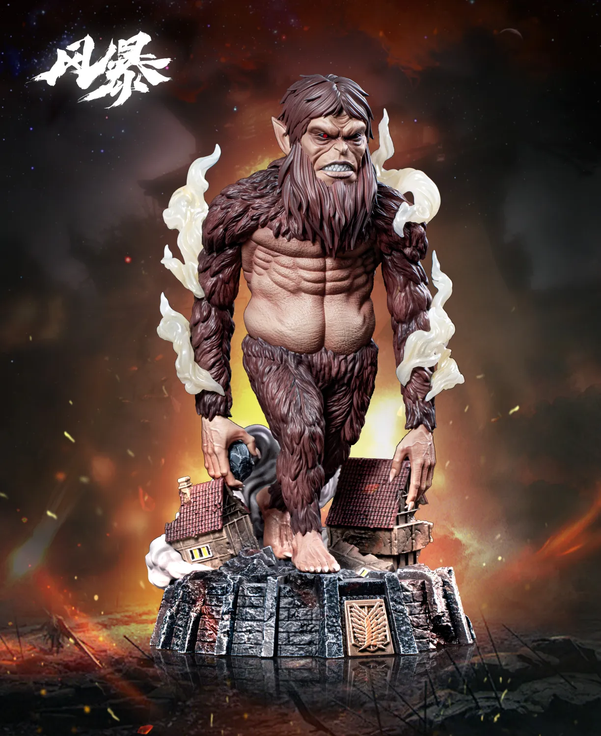 Attack on Titan Beast titan Statue(GK) -Feng Bao Studio