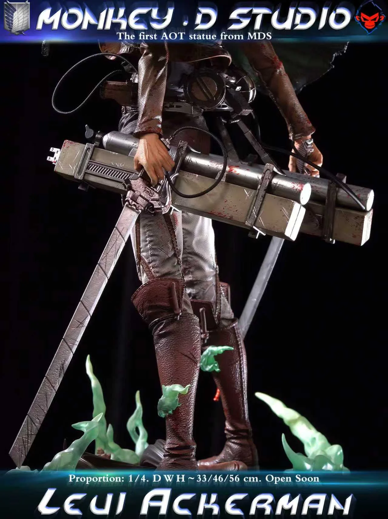 Monkey .D Studio - AOT Levi Ackerman 1/4 Statue(GK)