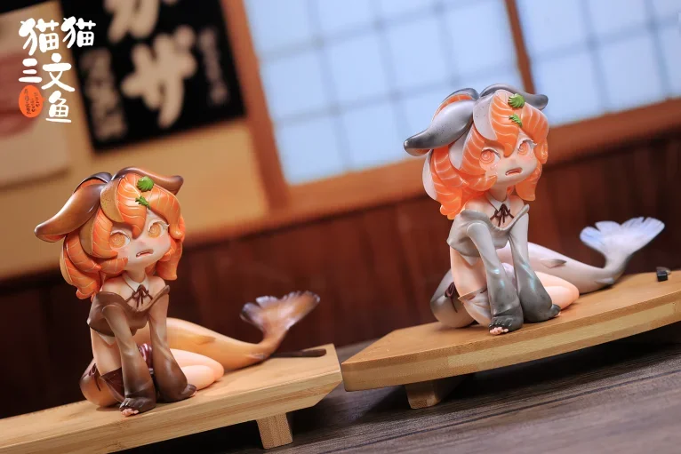 Kitty Salmon Series Salmon Fairies-Silver & Salmon Fairies-Caramel (Licensed)Statue(GK) -WeArtDoing Studio-KWII-GK