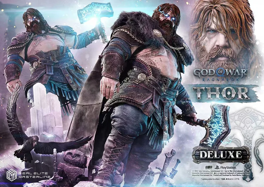 Prime 1 - Real Elite Masterline God of War: Ragnarok Thor REMGOW-02 & REMGOW-02DX & REMGOW-02DXS Action Figure 