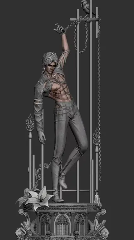 Shi Qi Studio - Love and Deepspace Prisoner Crow Sylus Statue(GK)