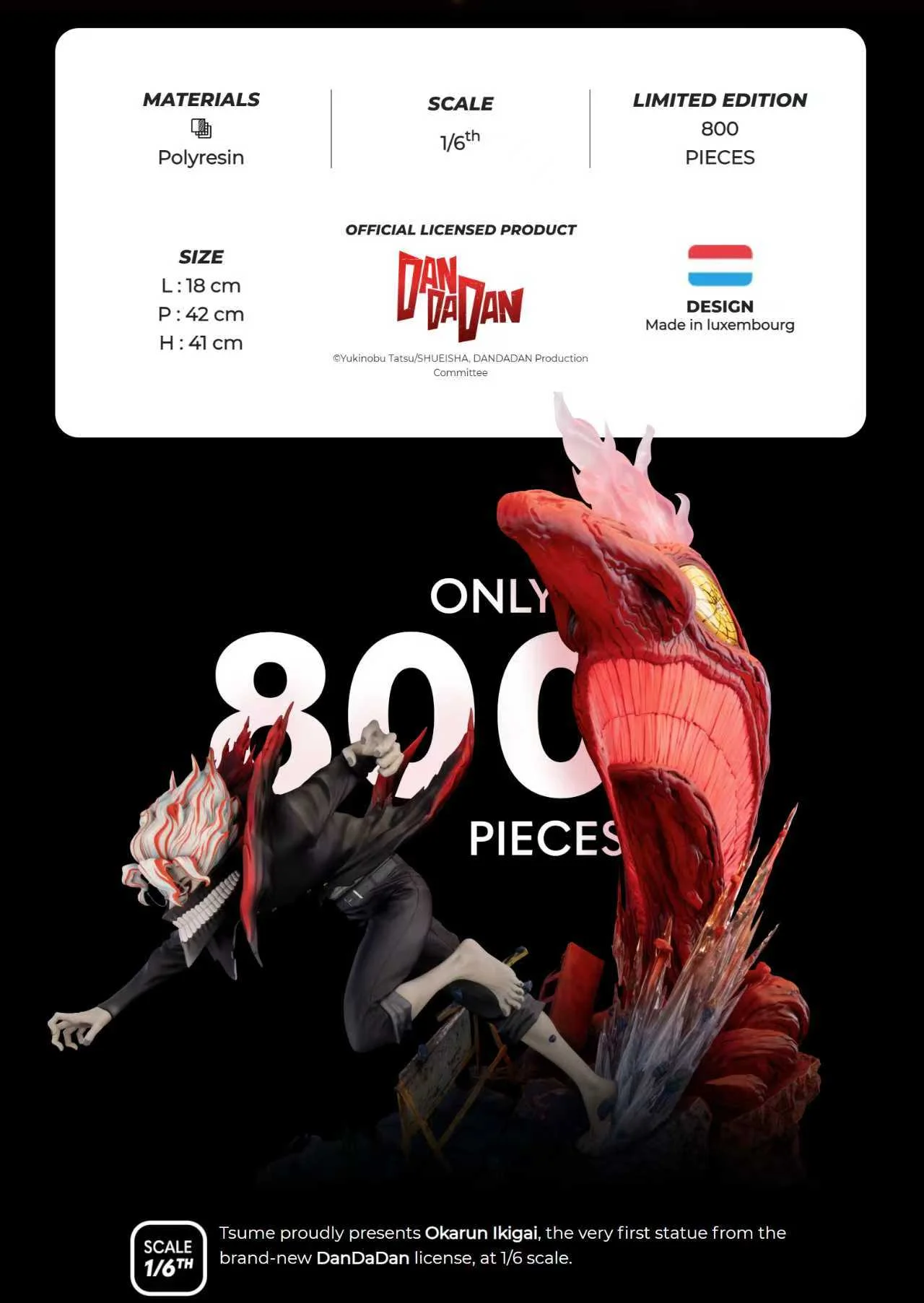 Tsume Studio -  Dandadan Okarun- Ikigai (Licensed) Statue(GK)