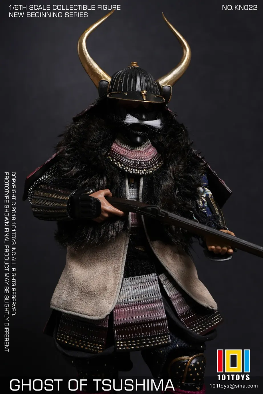 101toys - 1/6 NO KN023 NEW BEGINNER SERIES GHOST OF TSUSHIMA SAMURAI TRIO SET (Licensed) Statue(GK)
