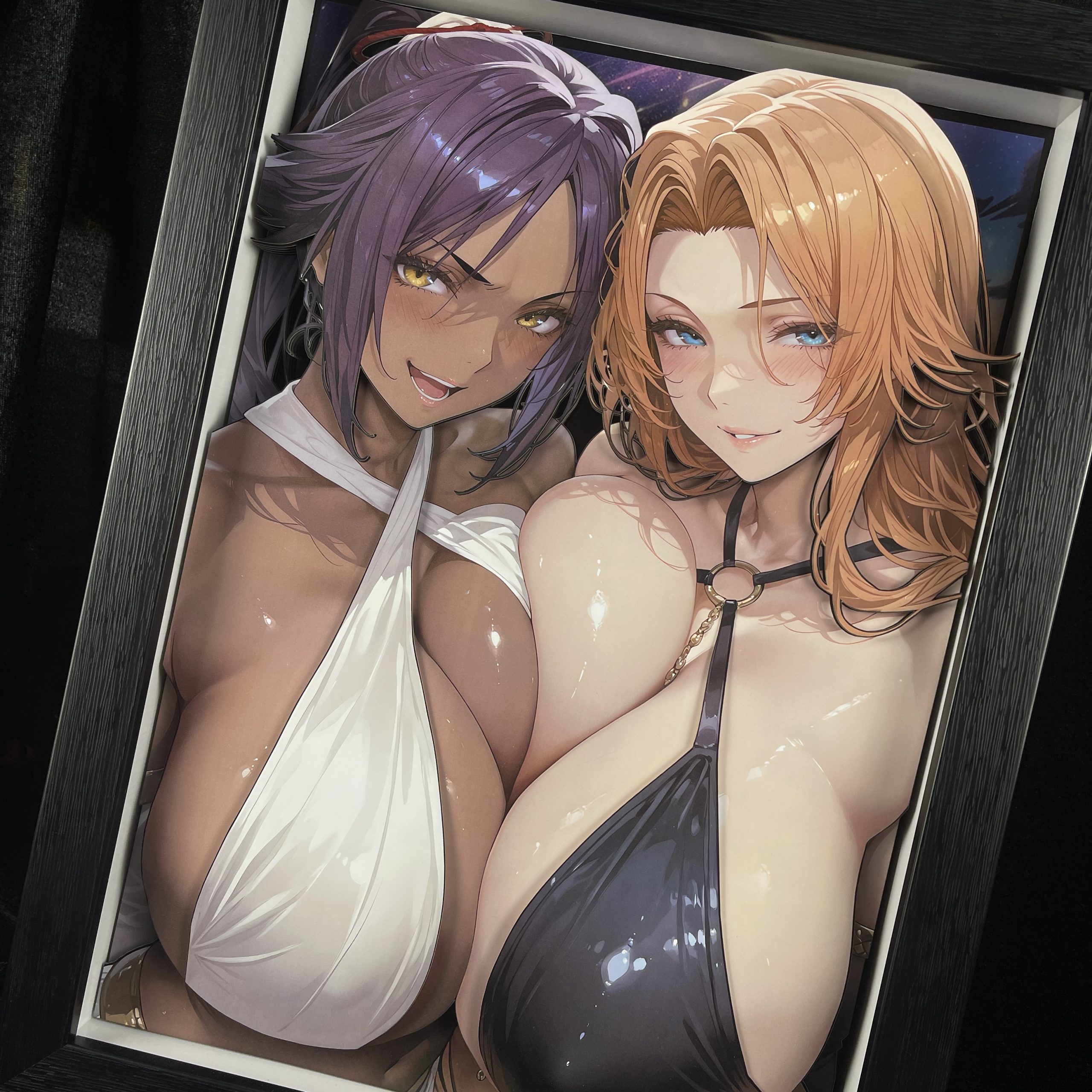 In stock - B&W Studio - BLEACH Shihouin Yoruichi & Matsumoto Rangiku 3D Decorative Painting 
