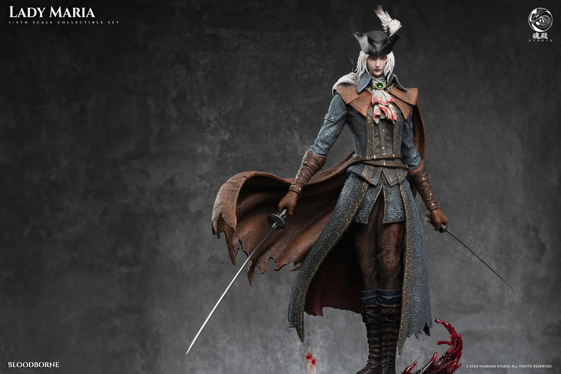 In stock -Bloodborne Curse Series: Ms. Maria in the Astral Bell Tower 1/4 Statue GK, Soul Point Studio-KWII-GK