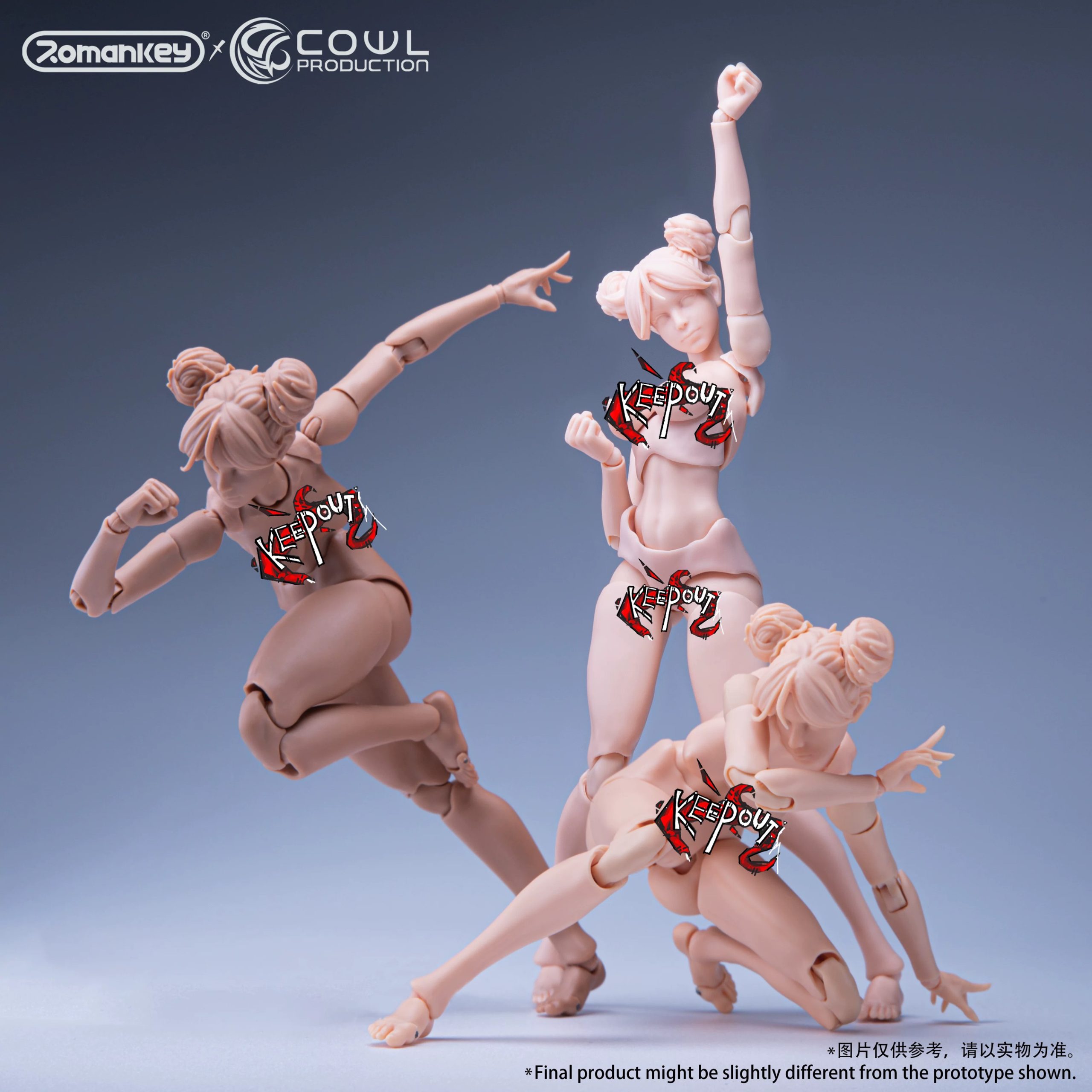 1/12 Scale Highly Articulated Female Body Reissue (Licensed) Statue (GK) -Romankey Studio