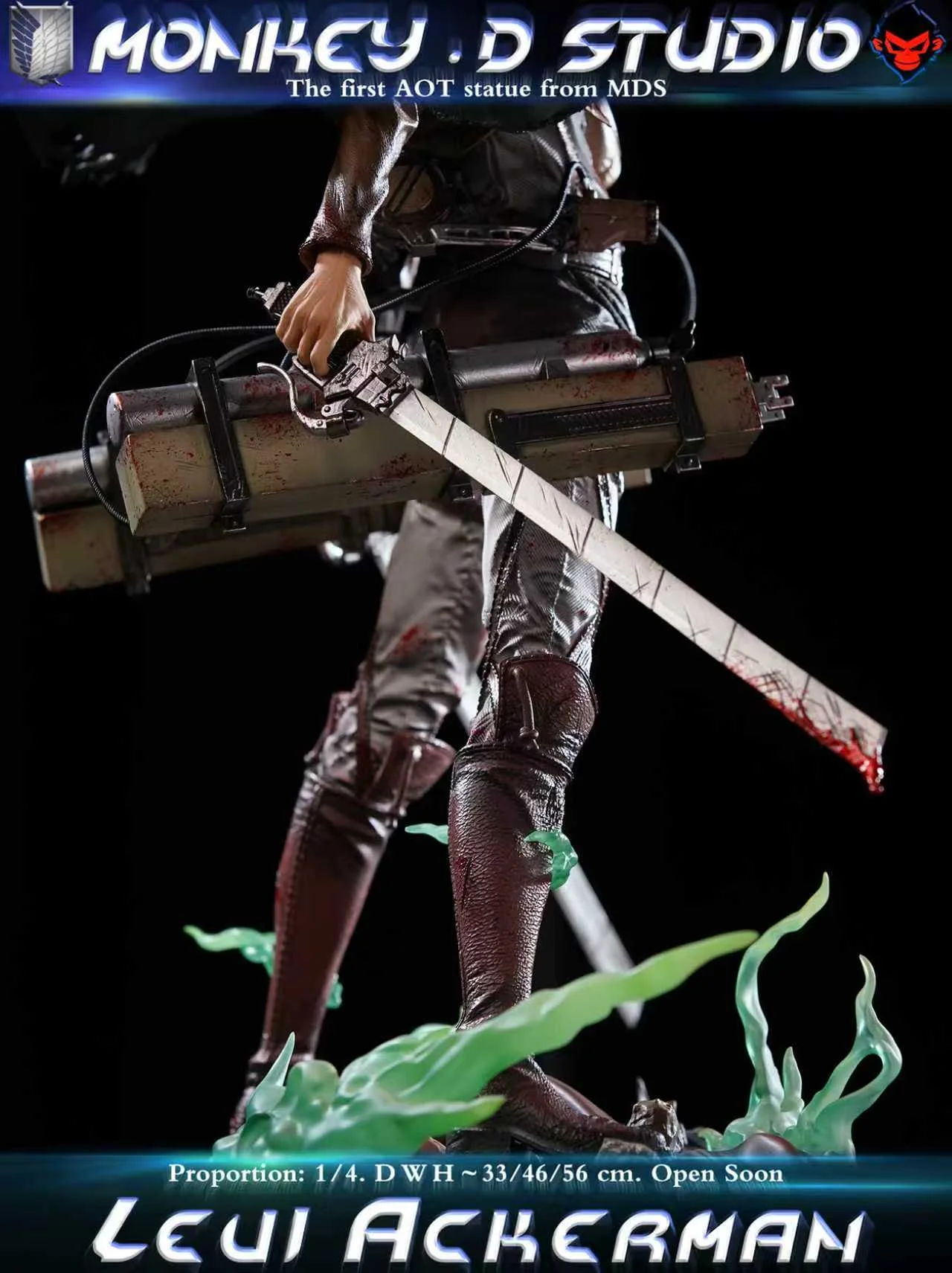 Monkey .D Studio - AOT Levi Ackerman 1/4 Statue(GK)