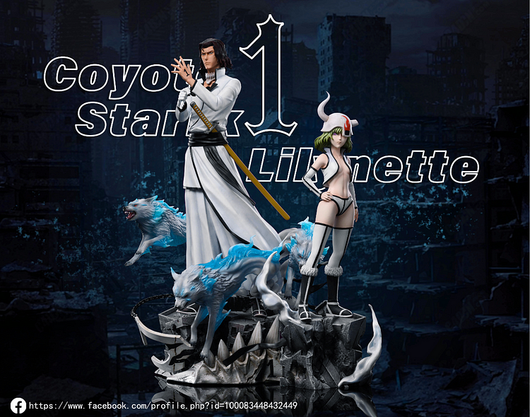 Bleach-Coyote Starrk & Lilynette 1/6  Statue GK-Ww Studio Pre-sale