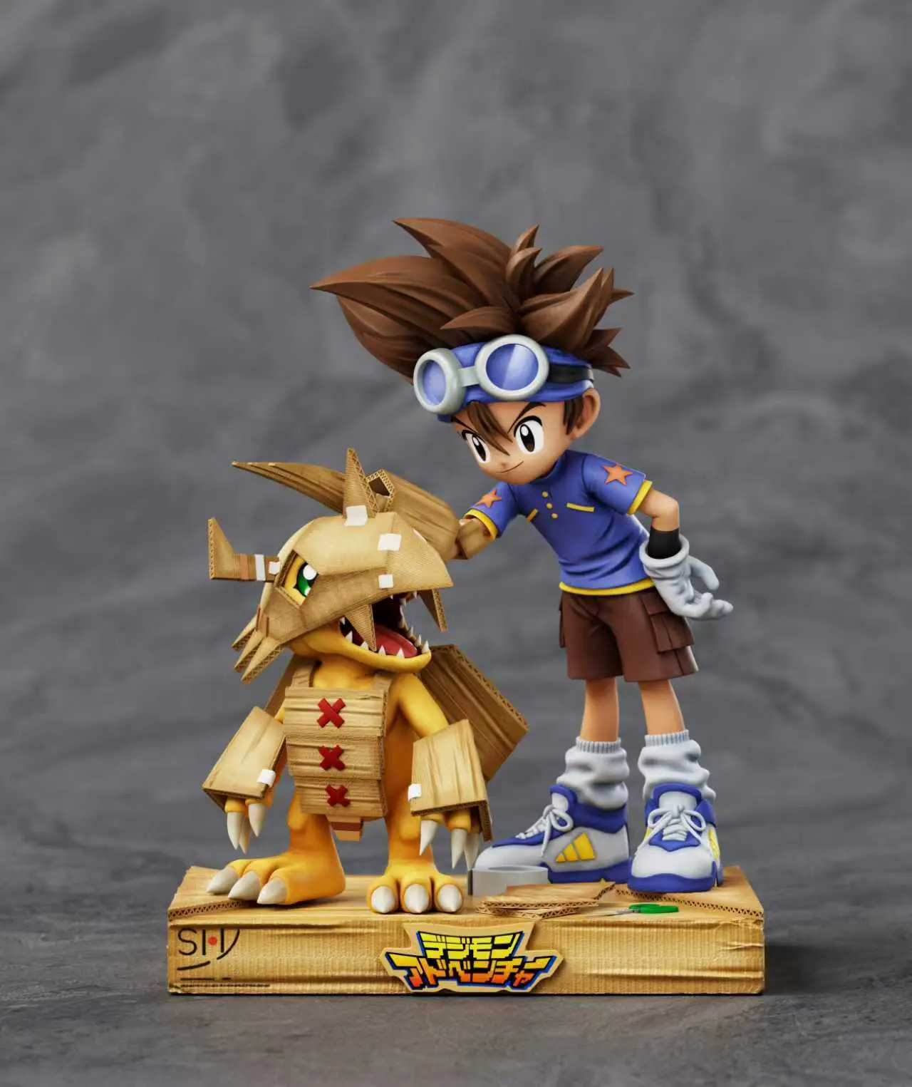 BACKLIGHTING Studio - Digimon Taichi X Agumon Statue