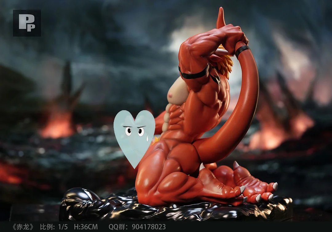 Original Red Dragon 1/5 Statue GK (Adult 18+) PP Studio, Pre-sale
