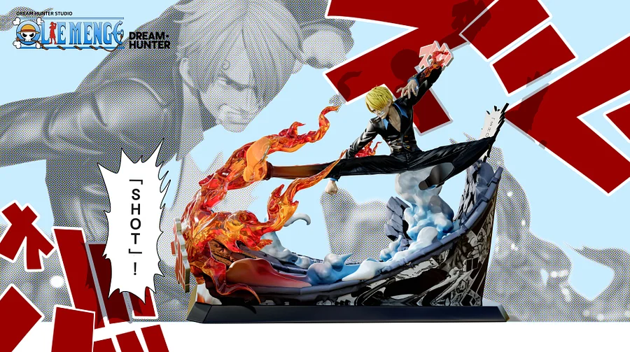 Dream Hunter Studio - ONE PIECE Deathmatch Series 002 & Deathmatch Series 003 Roronoa Zoro & Sanji Statue(GK)