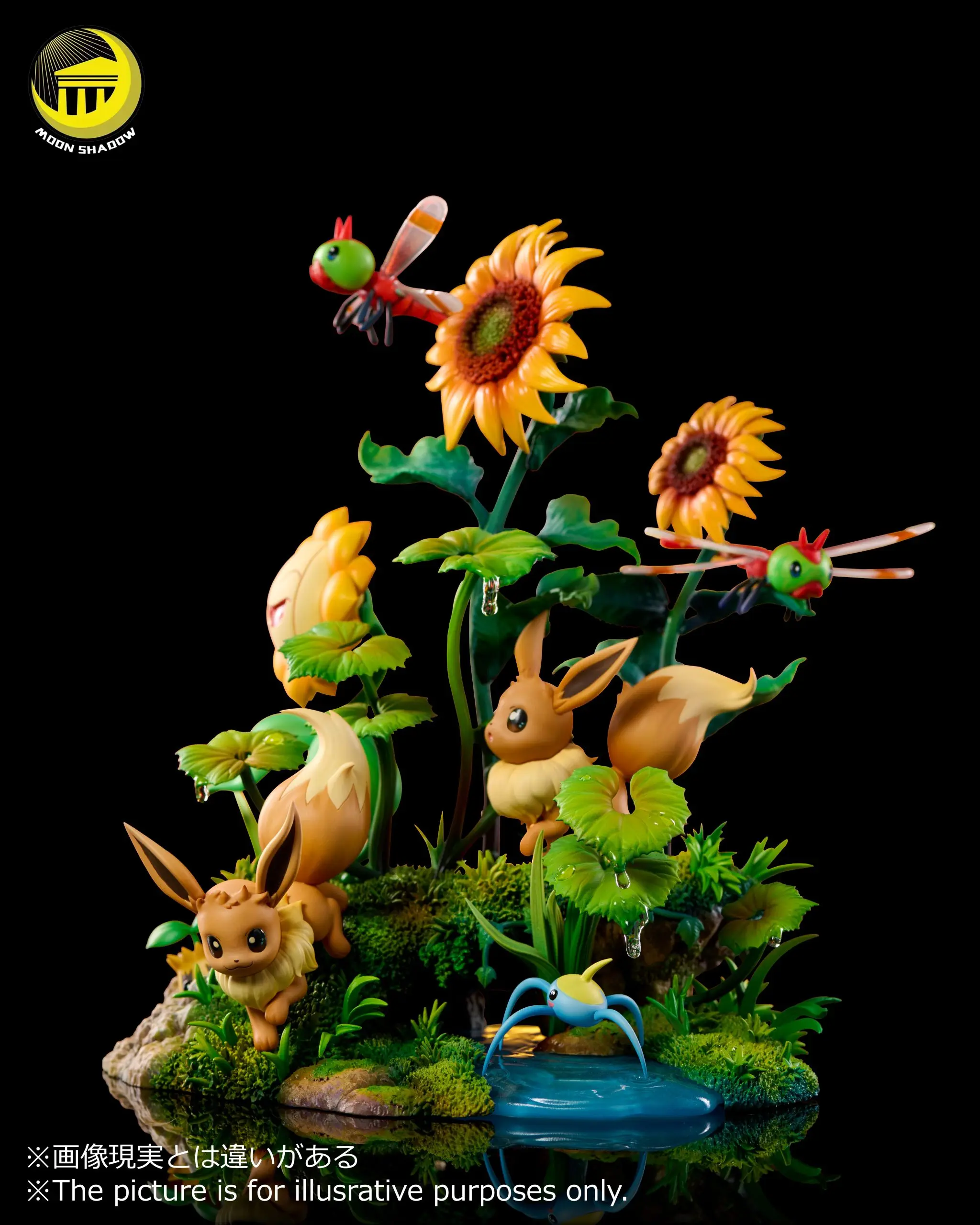 MoonShadow Studio - Pokemon Nature Series Eevee #5 Eevee and Pikachu Scene Statue(GK)
