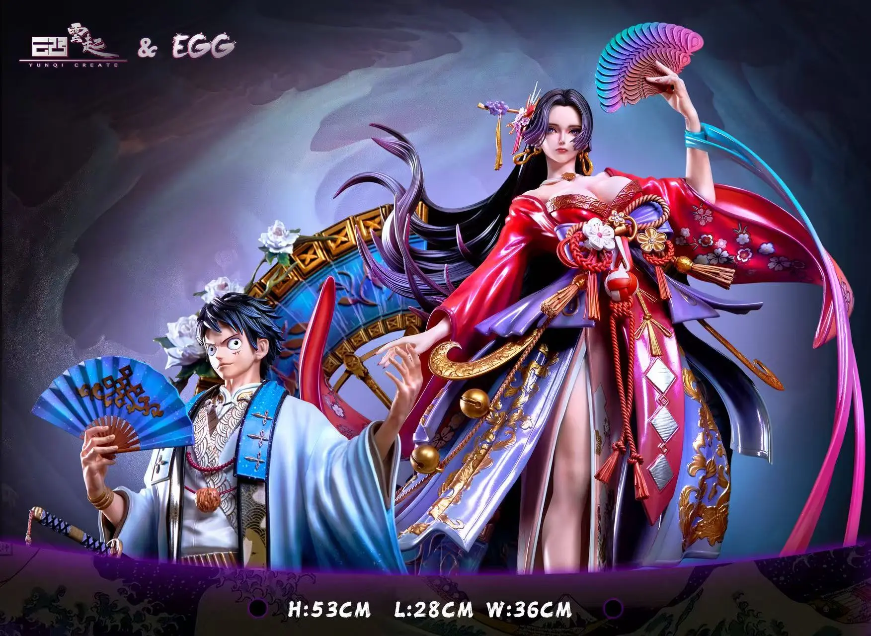 YunQi Studio & EGG Studio - One Piece Hancock & Luffy Statue(GK) 