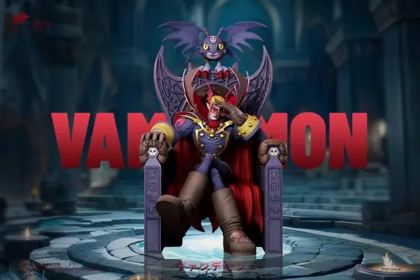 T1 Studio - Digimon Sitting Vamdemon & Pico Devimon Statue(GK)