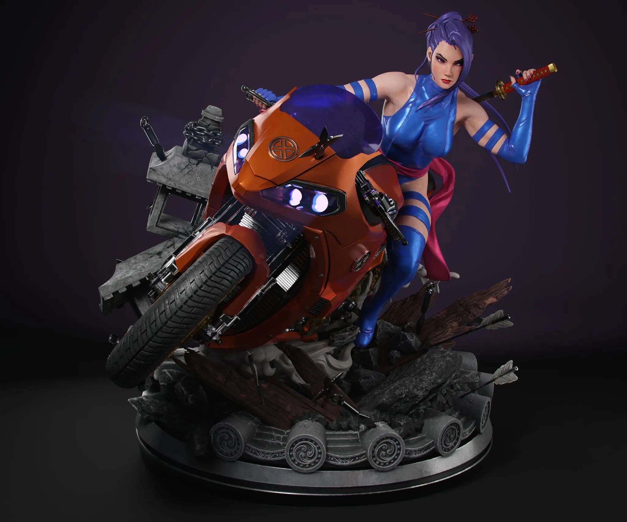 Epic Creations Studio - Psylocke X-men Statue (GK)