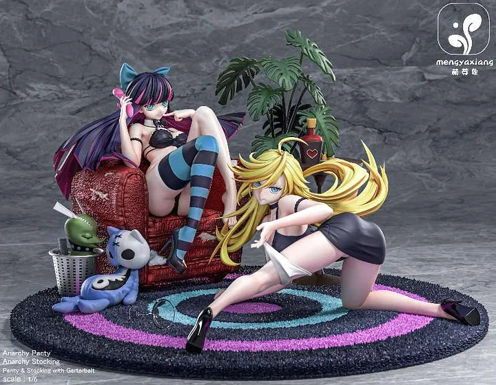 Meng Ya Xiang Studio - Panty & Stocking with Garterbelt Panty & Stocking Statue （GK）