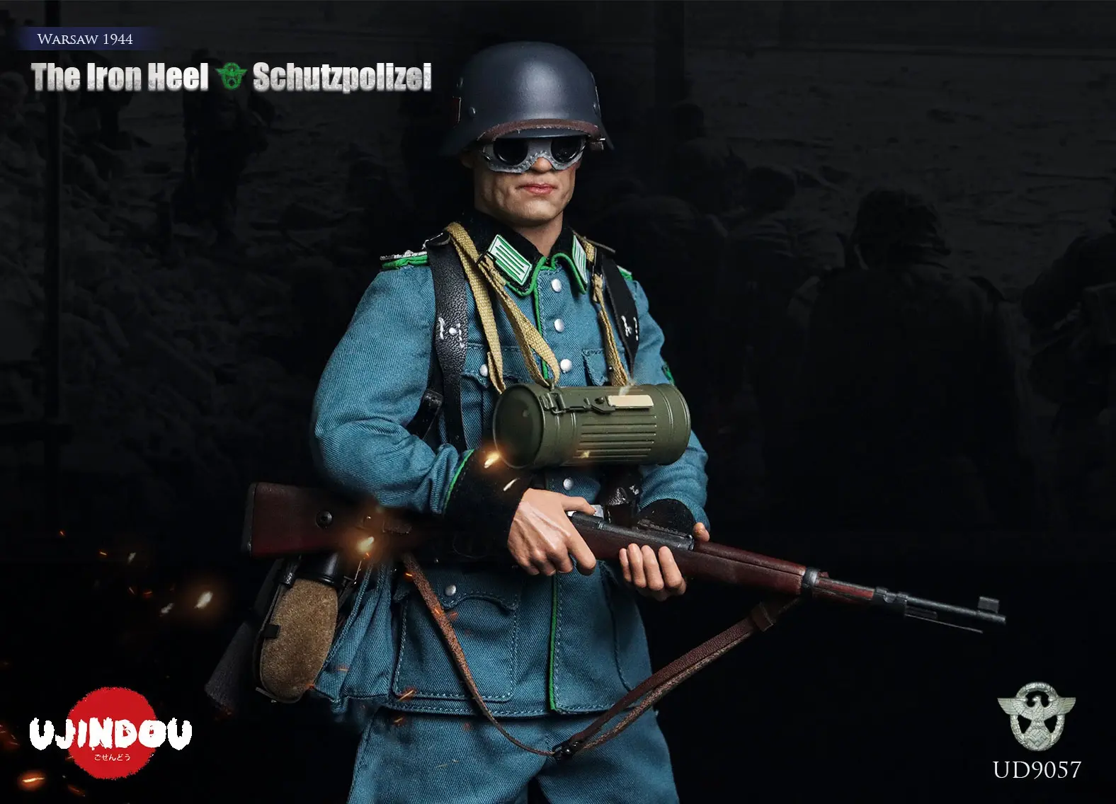 UJINDOU - 1/6 The Iron Heel-WWII German Schutzpolizei Warsaw 1944 UD9057 (Licensed)Statue
