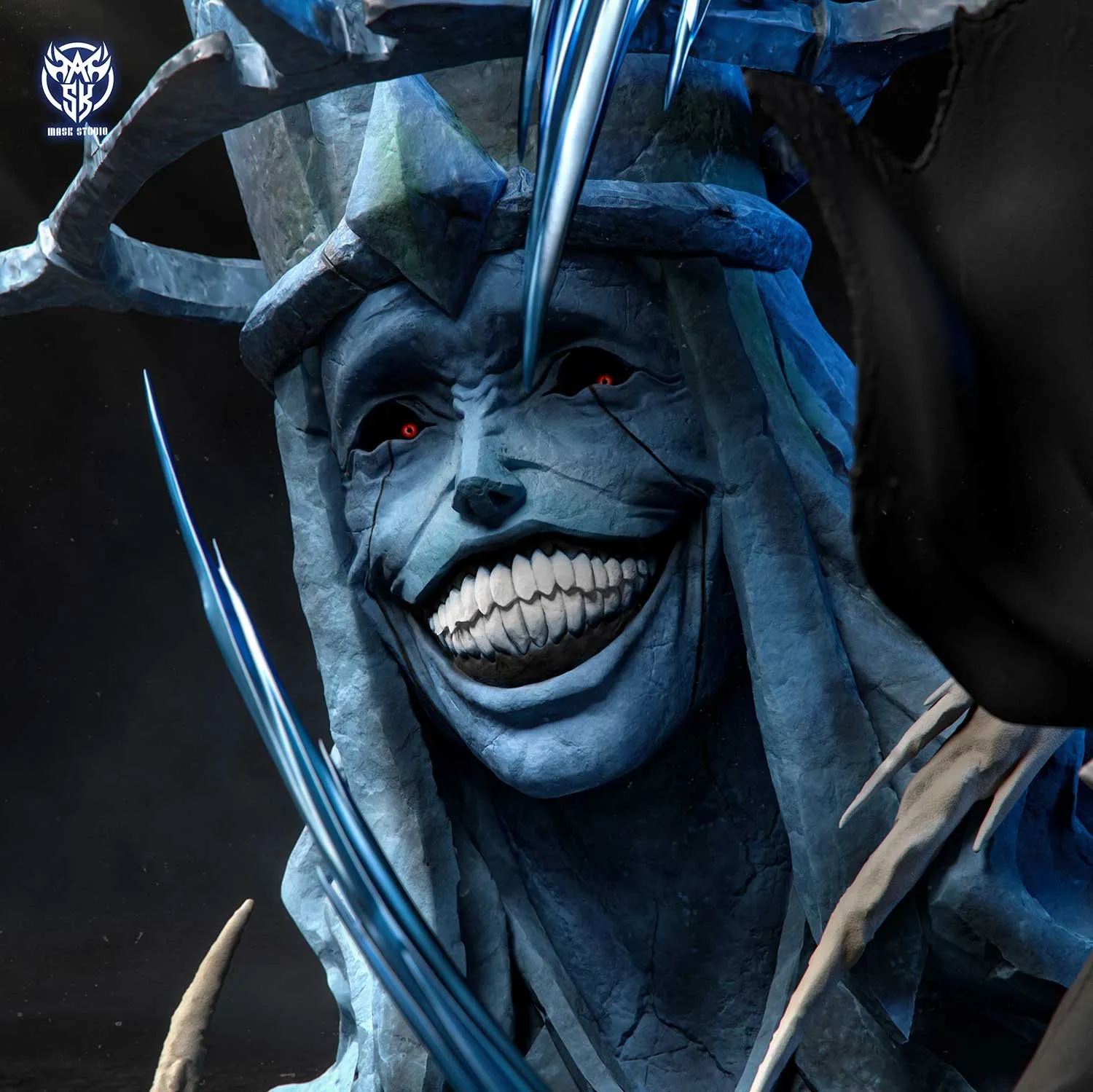 Mask Studio - Sung Jin Woo VS Statue of God Solo Leveling Statue