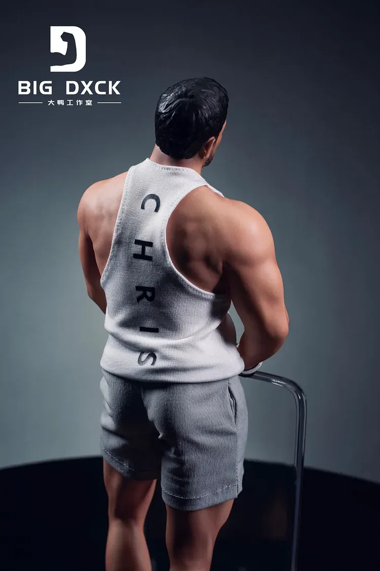 IN STOCK-1/6 MUSCLE GENTLEMAN CHRIS REFIELD STATUE-BIG DXCK STUDIO