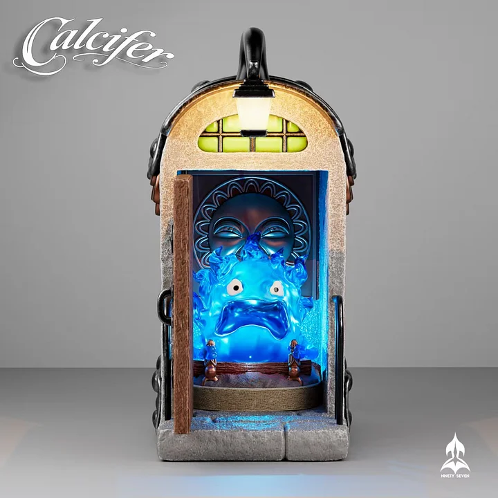 NINETY SEVEN Studio - Calcifer in the Room Howl's Moving Castle Statue 