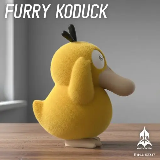 NINETY SEVEN Studio - Pokémon Platinum Silicone Flocked Psyduck Statue(GK)