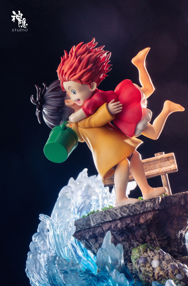 Ponyo on the Cliff - Ponyo & Sosuke Statue(GK) - ShenYin Studio 