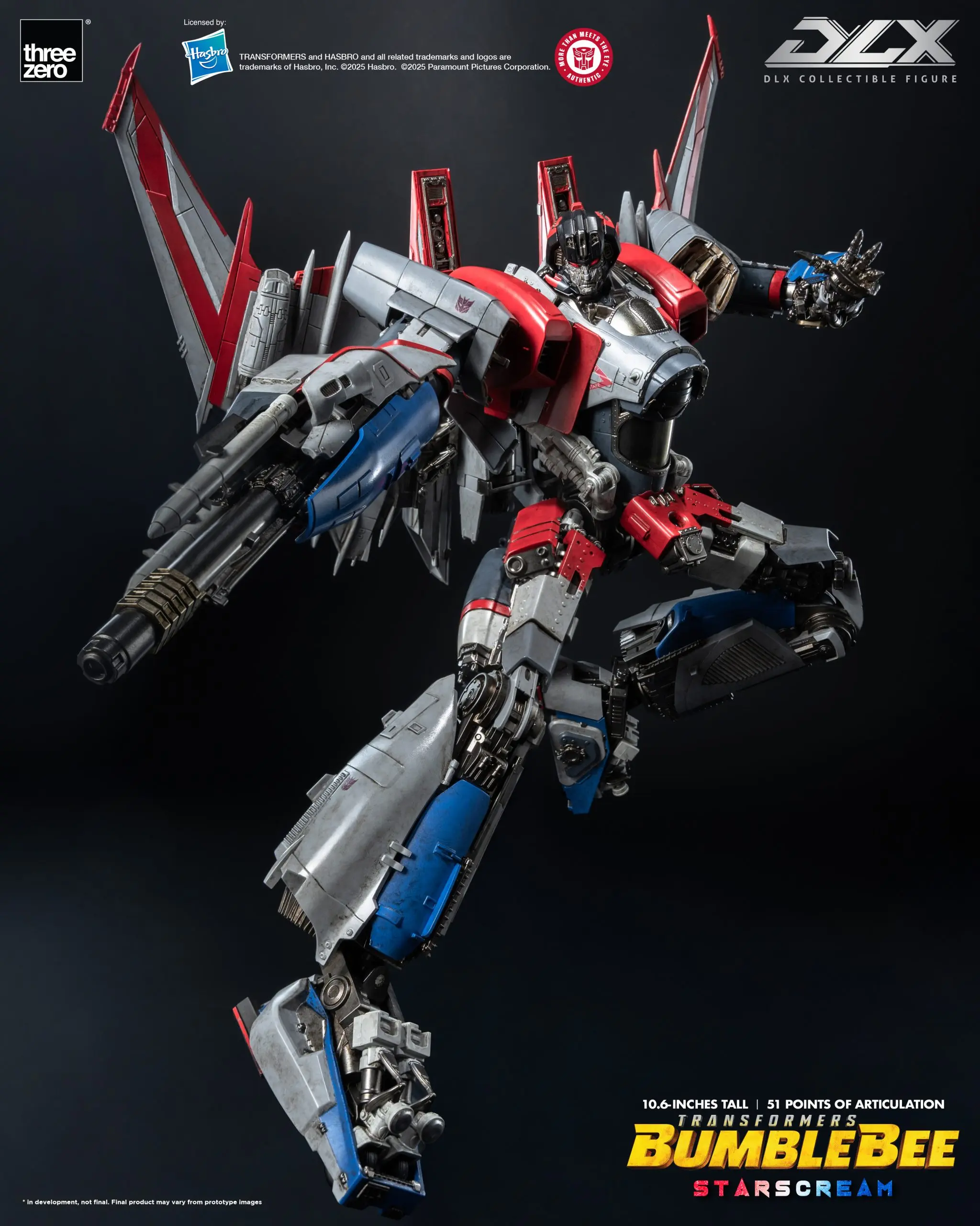 Threezero - Transformers: Bumblebee DLX Starscream 3Z09430W0 (Licensed) Statue