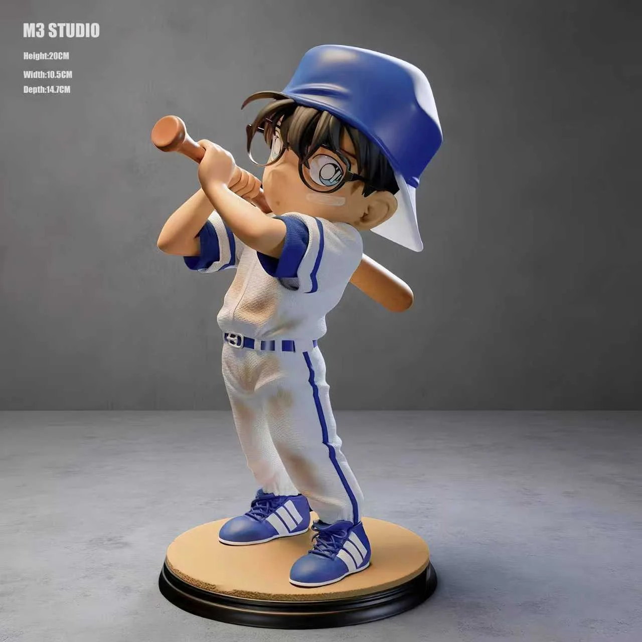 M3 Studio - Detective Conan - Q Version Baseball Boy 2.0 Conan Statue(GK)