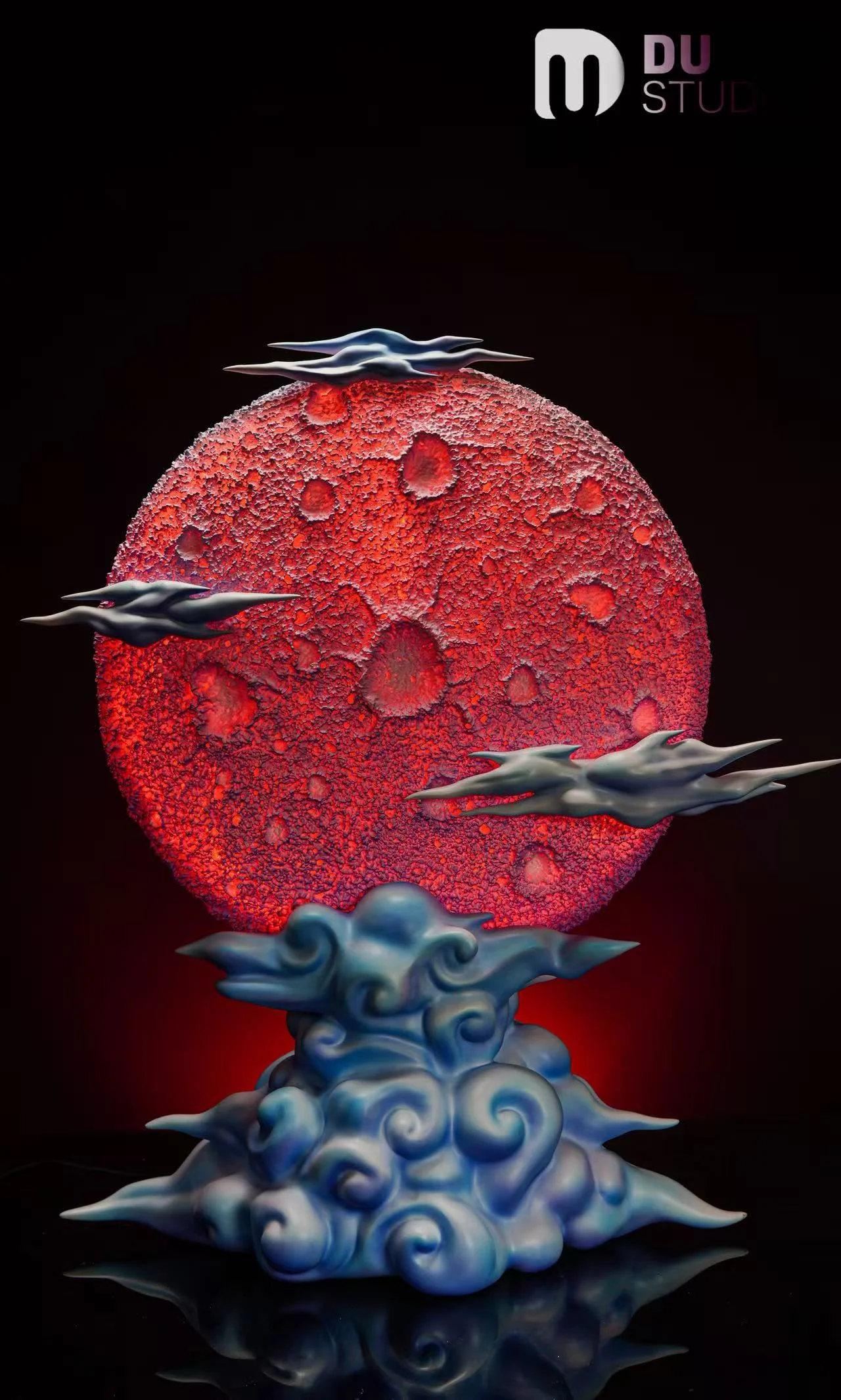 DU Studio - SS4 Moon background with LED Statue 