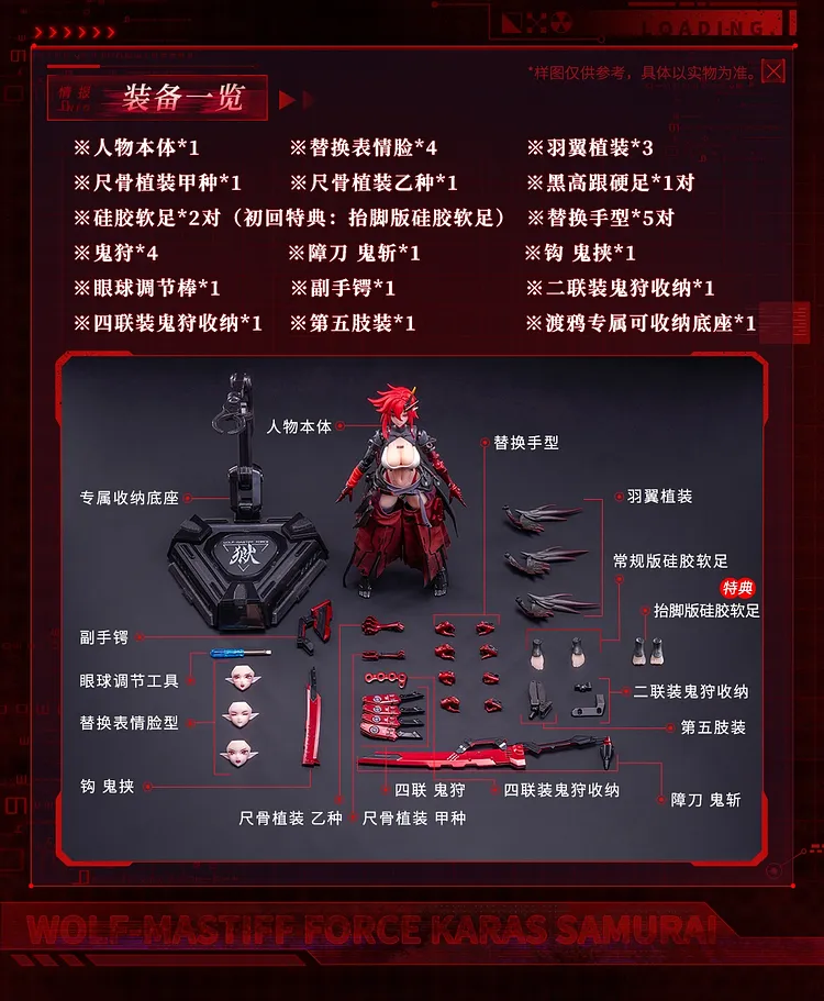 Wolf Mastiff Force Karas Samurai 1/9 Statue GK(Licensed) -Animester Pre-sale