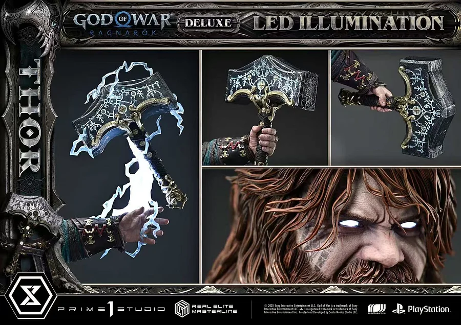 Prime 1 - Real Elite Masterline God of War: Ragnarok Thor REMGOW-02 & REMGOW-02DX & REMGOW-02DXS Action Figure 