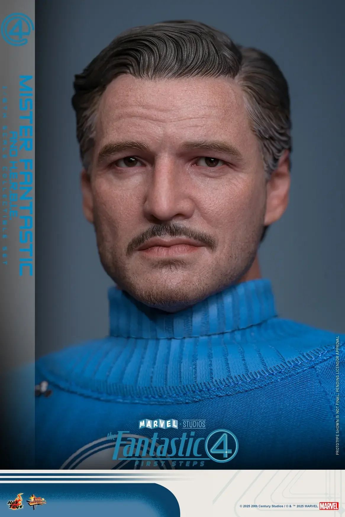 Hottoys - The Fantastic Four: First Steps Mister Fantastic and H.E.R.B.I.E. 1/6th scale Collectible Figure Set MMS821 MMS822 (Licensed) Statue(GK)