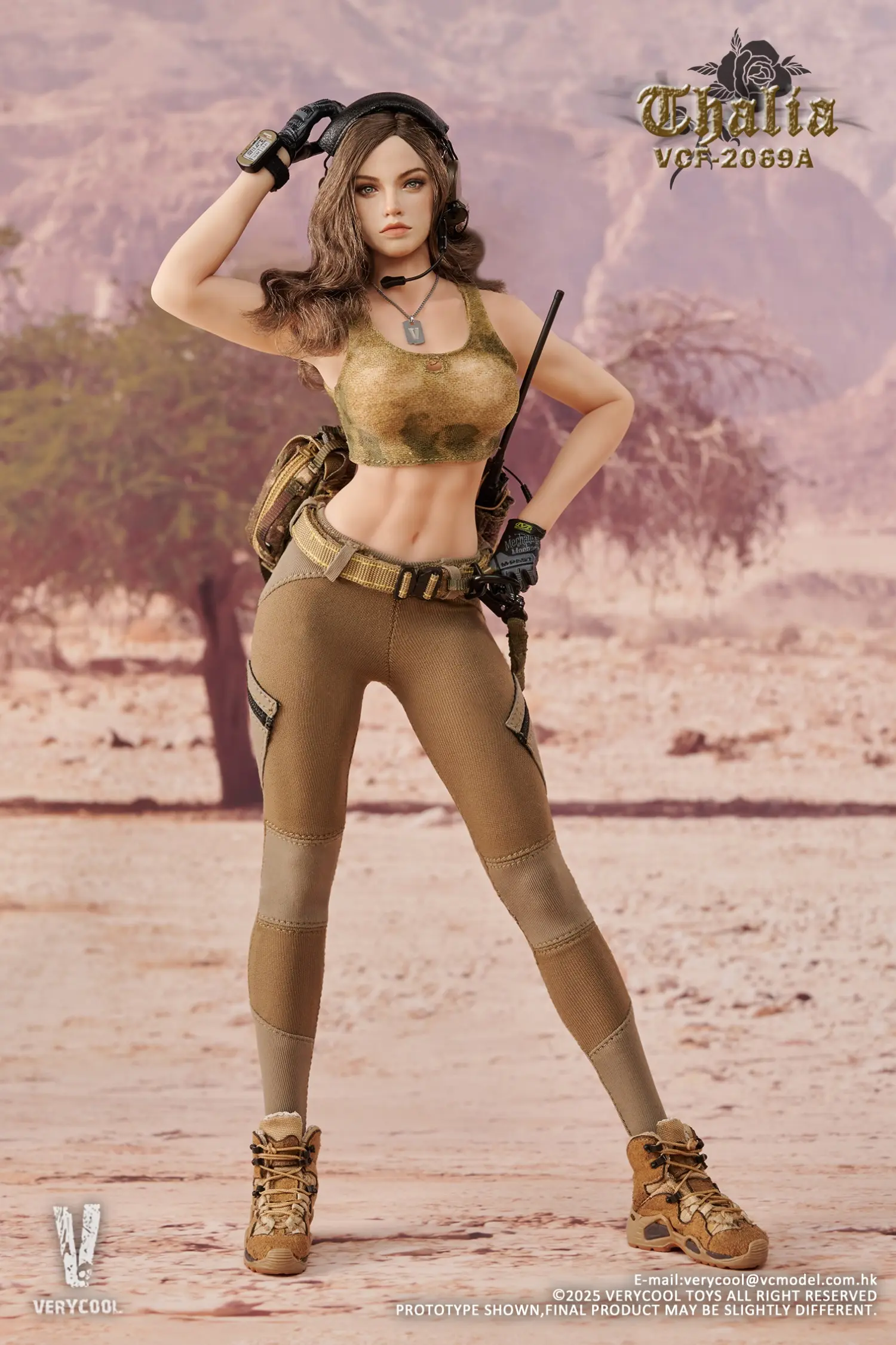 VERYCOOL -VCF-2069 Desert female soldier -Thalia (Licensed) 1/6 Scale Action Figure 