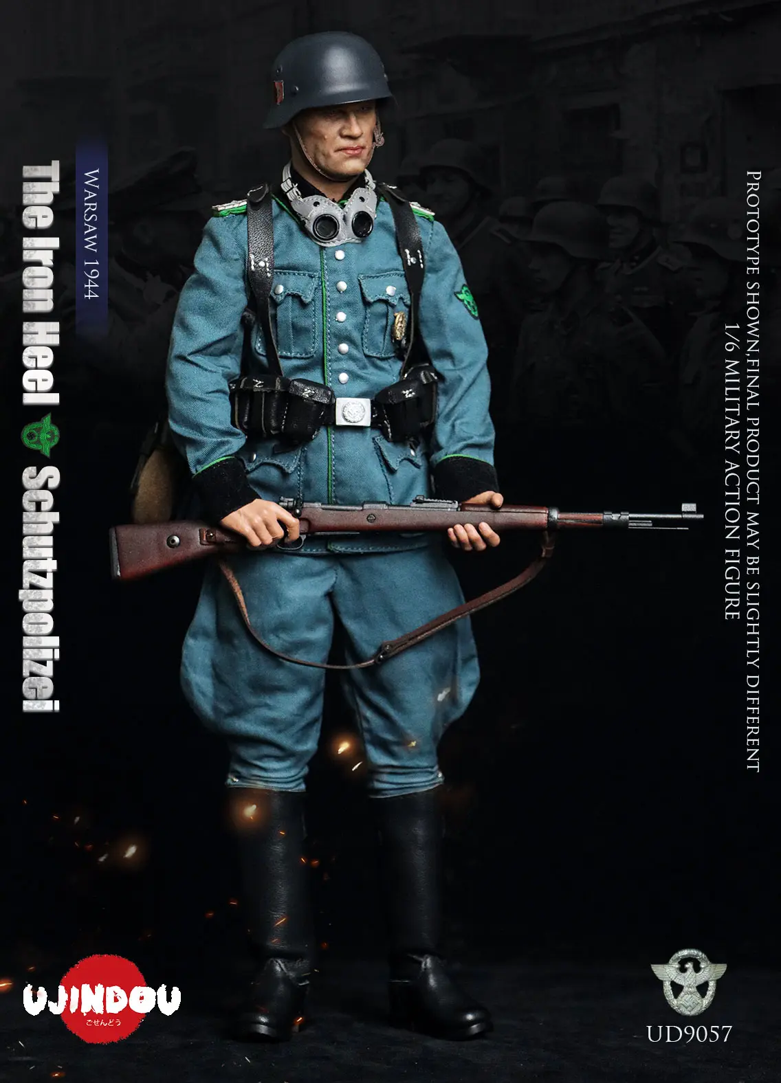 UJINDOU - 1/6 The Iron Heel-WWII German Schutzpolizei Warsaw 1944 UD9057 (Licensed)Statue