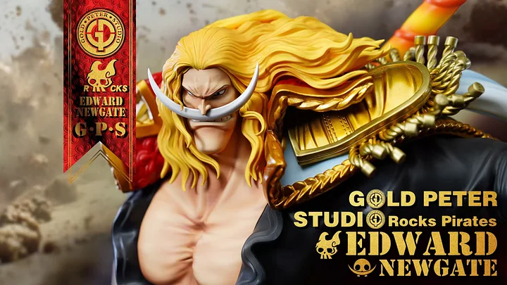 Gold Peter Studio -One Piece  Edward Newgate  Statue 