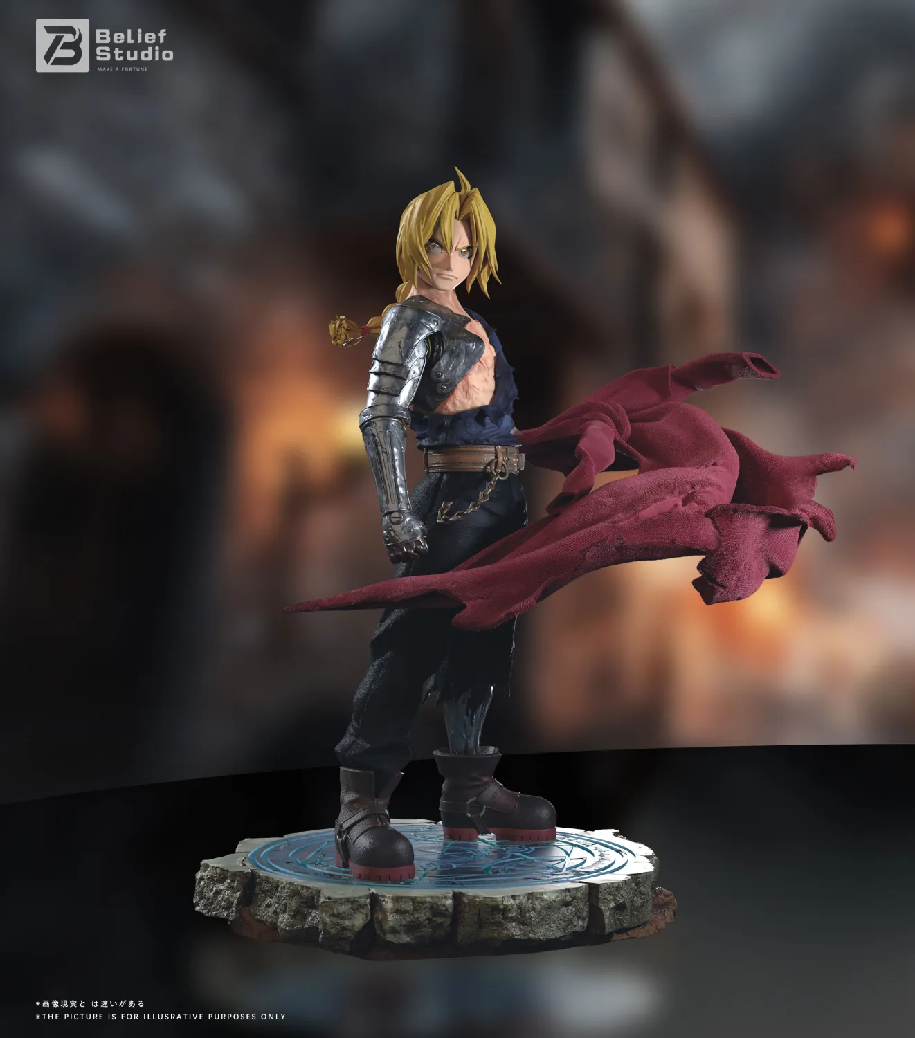 Belief Studio - Edward Elric Fullmetal Alchemist Statue 