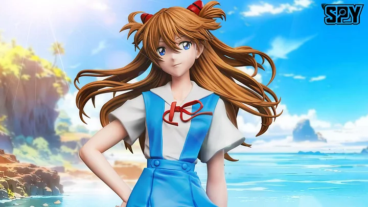 SPY Studio -  Neon Genesis Evangelion School Uniform Asuka Statue(GK)
