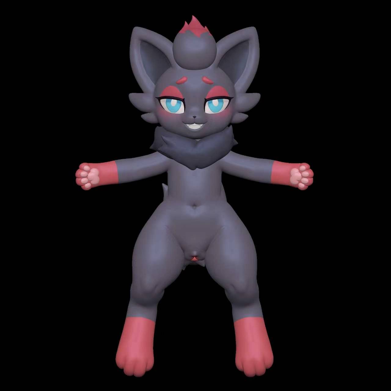 Spirit Demon Studio Zorua X Hisuian Zorua Doll Pokémon
