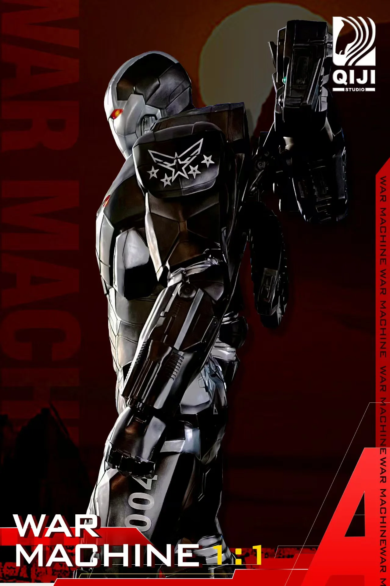 Marvel War Machine Armor: Mark IV 1/1 Action Figure - Qiji Studio
