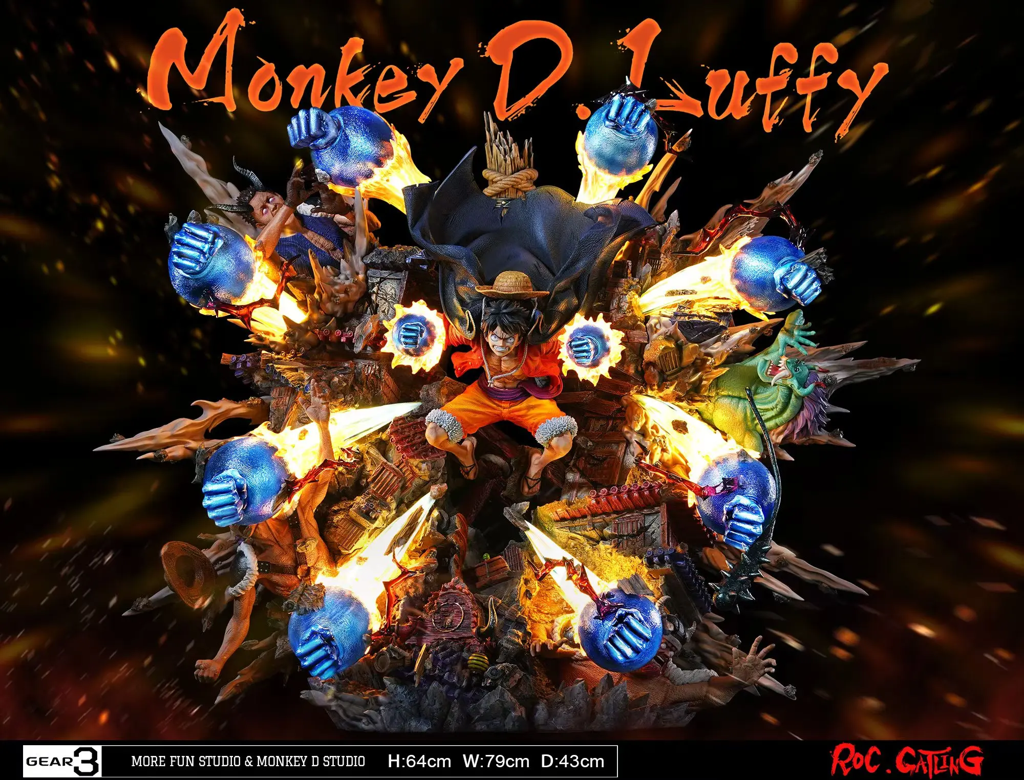 More Fun Studio X Monkey D. Studio -  One Piece GEAR3 Statue